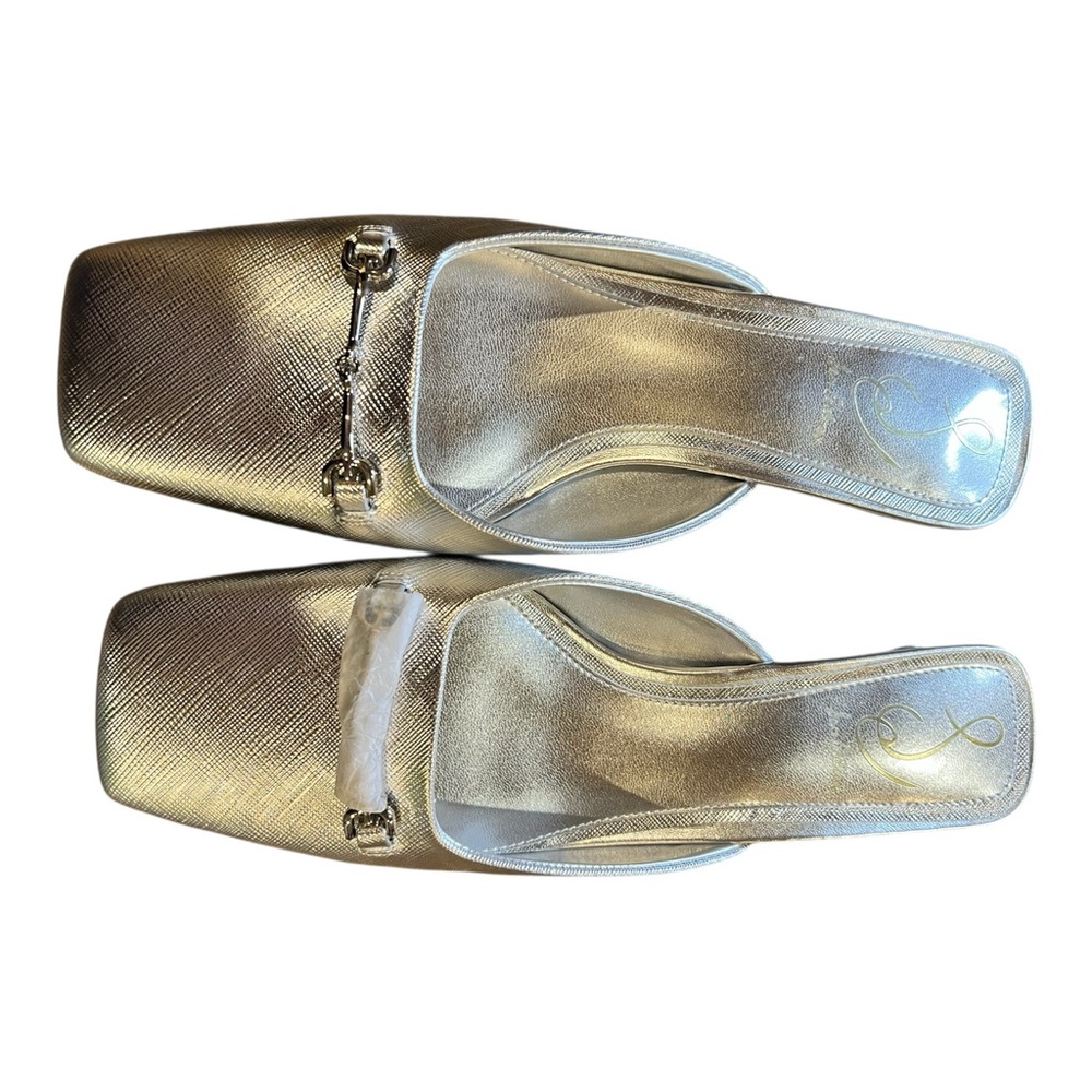 Sam Edelman Ollie Silver Metallic Mules – Size 8 – NIB - Picture 7 of 13